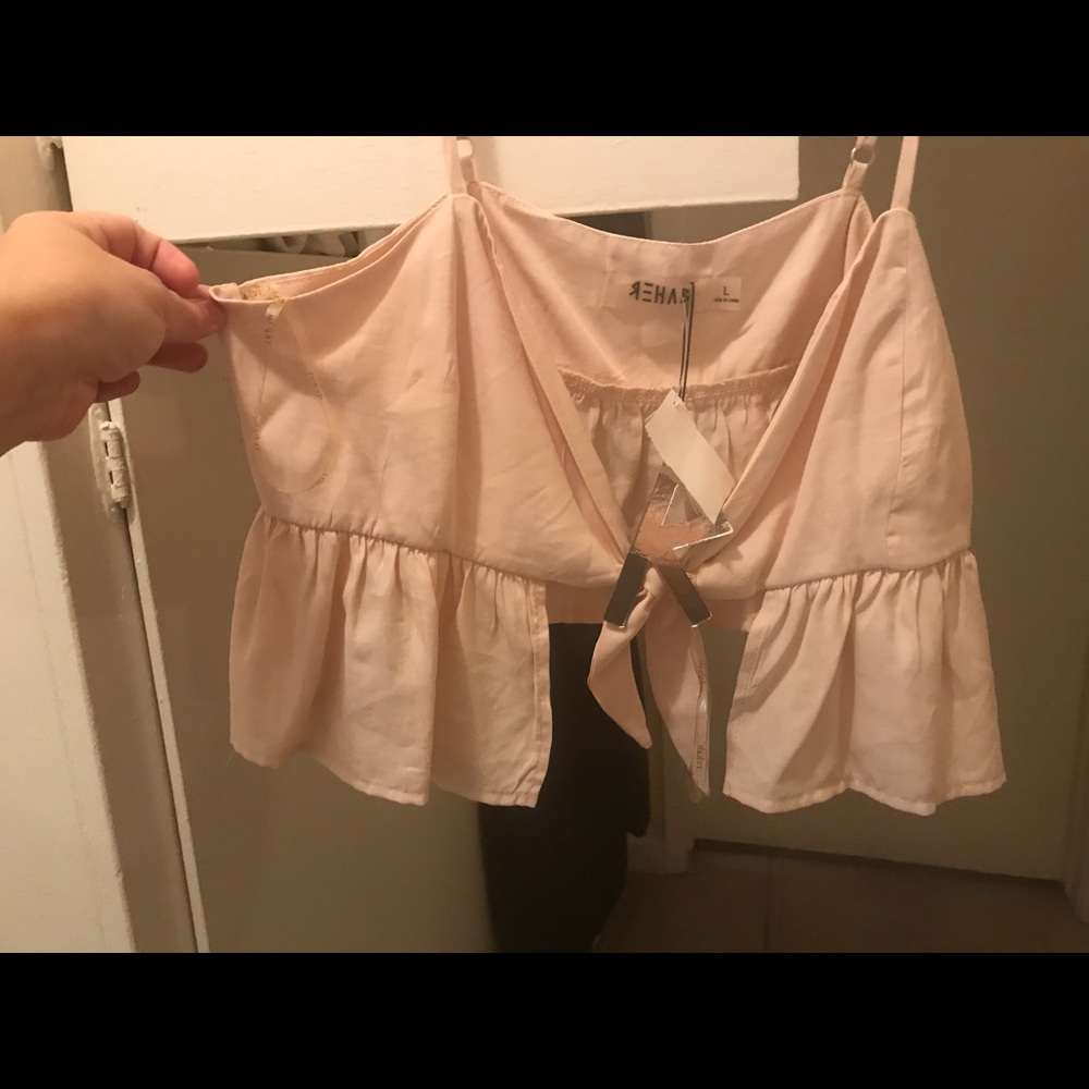 Blush crop top